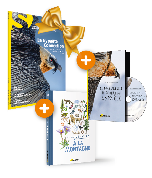 Pack Guide nature à la montagne + Revue Salamandre n°249 + DVD La fabuleuse histoire du gypaète