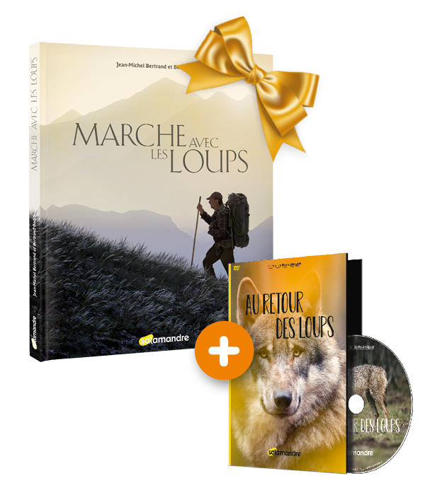 Pack Livre Marche avec les loups + DVD Au retour des loups